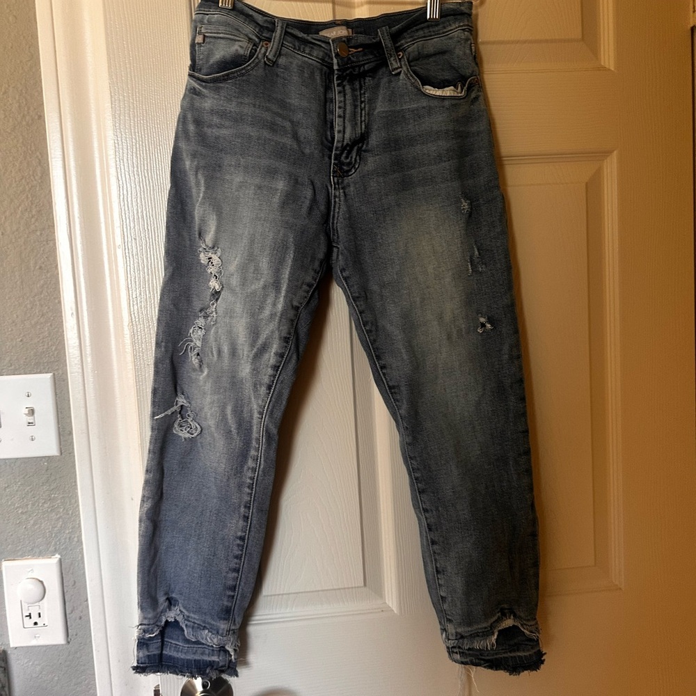 Dear John Relaxed Fit Distressed Gray Jeans